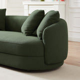 Dylan Modern Olive Green Boucle Sofa