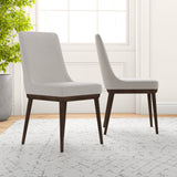 Kate Beige Fabric Dining Chair (Set Of 2)