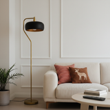 Astris Floor Lamp Black Sprayed and Gold