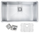 ANZZI 32 in. Undermount Kitchen Sink, Handcrafted Stainless Steel (16/18 Gauge), Single or Double Bowl, Various Series