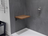 Goreme 24 in. Teak Wall Mounted Shower Seat
