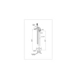 ANZZI Union Floor Mount Tub Filler (41" H), 2-Handle Control, 60" Hand Sprayer, Solid Brass, cUPC Certified, Various Finishes
