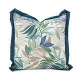 20 x 20 Outdoor Pillow Fern Indigo - Poly Insert
