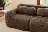 MELLOW 80" Loveseat with 2 Ottomans