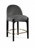 Torino - Counter Stool With Brushed Black Base