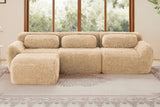 MELLOW 114" 3-Seater Sofa with 1 Ottoman
