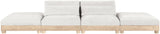 Turin - Chenille Fabric Upholstered Modular Sectional - White