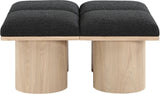 Pavilion - 4 Piece Modular Bench With Natural Base