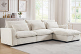 PERTH 122" 3-Seater Sofa with 1 ottoman
