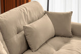 CLOUDIES 94" Loveseat with 2 Ottomans