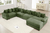 DESEO 155" Sectional Sofa with Ottoman