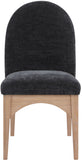 Waldorf - Chenille Dining Side Chair With Natural Legs