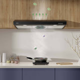 CIARRA 30 inch Insert Hood Under Cabinet Range Hood with 200 CFM Powerful Airflow & 3-Speed Fan, Quiet OperationCAB75905-OW