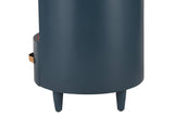 GALEN Modern Round Nightstand with Storage Drawer
