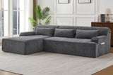 ZELAR 102" Chenille Left Chaise Sofa