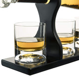 Baseball Bat Whiskey & Wine Decanter 4 Baseball Glasses (Standard Base)