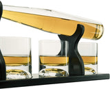 (CANADA ONLY) Baseball Bat Whiskey Decanter Set with 4 Baseball Glasses