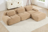 MIA 117'' 3-Seater Sofa with 1 Ottoman