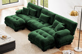 CLOUDIES 134" 3 Seater Sofa with 2 Ottomans