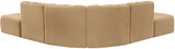 Arc - Velvet 6 Piece Corner Modular Sofa