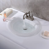 Cadenza Series 20.5 in. Ceramic Drop In Sink Basin in White