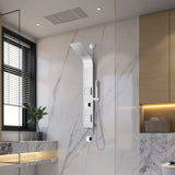 Aura Series 39 in. 2-Jetted Full Body Shower Panel System with Rainfall Showerhead and Spray Wand