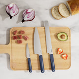 Ciarra Beyond Trio Knife Set with Gift Box, with Chef Knife, Serrated Bread Knife and Utility Knife, High Carbon Stainless Steel with Ergonomic Handle | Midnight Dream