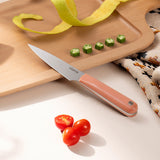 Ciarra Beyond Trio Knife Set with Gift Box, with Chef Knife, Serrated Bread Knife and Utility Knife, High Carbon Stainless Steel with Ergonomic Handle | Orangina