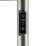 ANZZI Crete Series 10-Bar Wall Mounted Towel Warmer (20.86" W x 34.25" H), Dual Installation, Digital Timer, Rhino Alloy Certified Stainless Steel