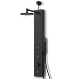 Beverly Series 43 in. 3-Jetted Shower Tower with Heavy Rain Shower and Body Jets and Spray Wand