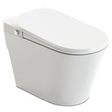 ANZZI ENVO Echo Smart Bidet Toilet (1.28 GPF), Elongated, Touchless Operation (Motion/Foot Sensor, Voice/Wi-Fi), UV Nozzle Sterilization, and Deodorizer