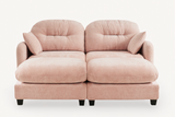 MOLLY 74" Loveseat with 2 Ottomans