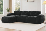 MYLO 110" 3-Seater Sofa with 1 Ottoman
