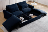 PERTH 86" Loveseat with 2 Ottomans