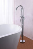 Coral Series 2-Handle Freestanding Tub Faucet with 60 in. Euro-Grip Hand Sprayer