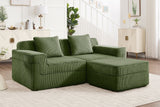 MARTHA 81" Loveseat with 1 Ottoman