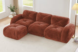 MYLO 110" 3-Seater Sofa with 1 Ottoman