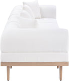 Laguna - 4 Piece Resilient Water Resistant Fabric 142" Upholstered Outdoor Patio Modular Sofa