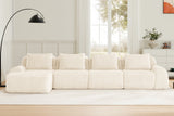 LAURENT 146" 4-Seater Sofa with 1 Ottoman