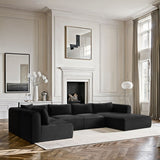 Shaggy - 5 Piece Modular U-Shaped Sectional