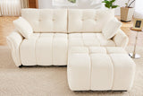 CHARLOTTE 78" 2-Seater Sofa with 1 Ottoman