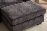NARLO 97" 3-Seater Sofa with 1 Storage Ottoman