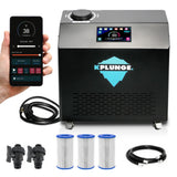 Gale Cold Plunge Chiller and Heater in Black with Cooling and Heating, WiFi App Control, and Filter