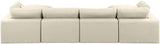 Comfy - 6 Piece Faux Leather Modular Double Chaise Sectional