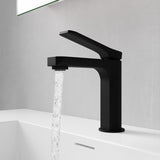 ANZZI Contemporary Single Hole Faucet, Low Arc Spout (6.34" H), 1.2 GPM Water-Saving, Durable Brass Construction, Rhino-Alloy Certified, Various Finishes