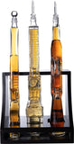 (UAE ONLY) Gun Whiskey Decanter - 3 Gun Decanter with Glass AR-15, AK-47 and Rifle - Gun Gifts for Men - Whiskey Decanter Set