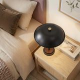 Cosmiclume Black Umbrella Shaped Table Lamp - Walnut - Bronze