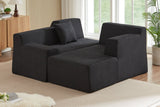 Livo 96" Corduroy Chaise Sofa