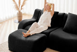 ROMA 82.7" Loveseat with 2 Ottomans