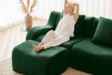 ROMA 115.3" 3-Seater Sofa with 3 Ottomans